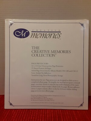 Creatve Memores Collecton 12 x 12 Page Protectors 15 Sheets Plus One