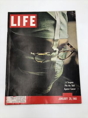 Life Magazine January 20, 1961 A Surgeon Pits His Skill Against Cancer 7H