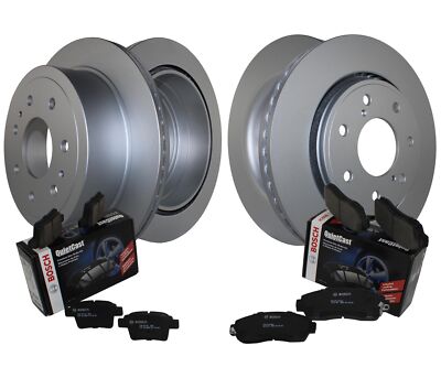 Front Rear Brake Kit Disc Rotors Bosch Ceramic Pad For Ford F-150 HD Payload Pkg