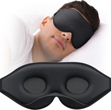 3D Travel Silk Eye Mask Sleeping Soft Padded Shade Cover Rest Relax Blindfold