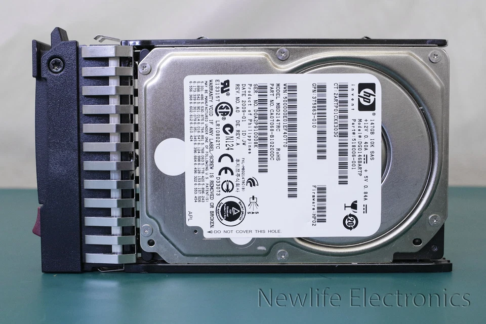 HP DG0146BARTP 147GB 10,000 RPM 3 Gbps 2.5 in. SAS HDD 518006-001 - Image 3 of 4