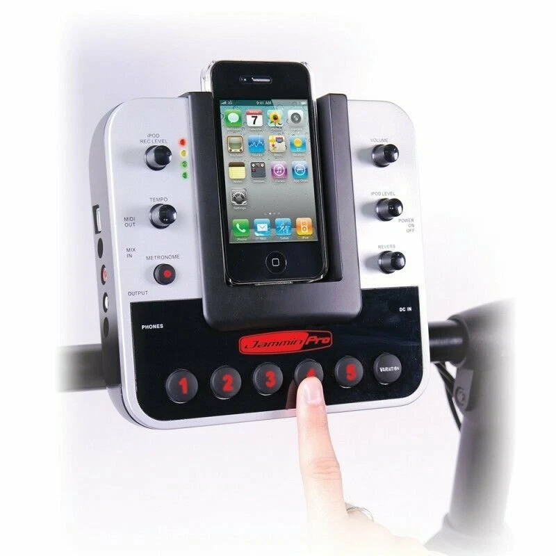 Juego de batería electrónica todo en uno Jammin Pro IROCKER para iPod iPhone con trono libre Foto 4 de 4
