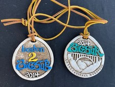 2014 Big Sur International Marathon Boston 2 Big Sure Finishers Ceramic Medals