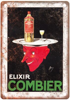 MORY [Malakoff] Elixir Combier, c 1930 Liquor Poster Retro Look Sign E1137