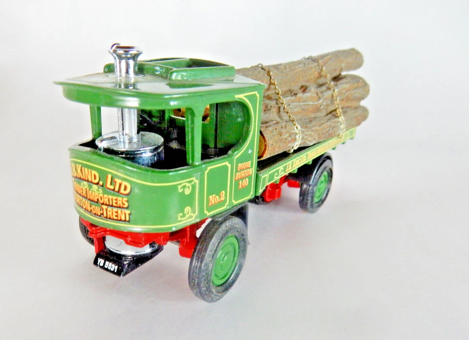 NOS MATCHBOX 1918 ATKINSON LOGGER, No YAS06M COLLECTIBLES DIECAST COA & BOX. - Image 2 of 4
