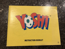 YOSHI ORIGINAL INSTRUCTION MANUAL GAME BOOK NINTENDO NES HQ