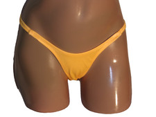 New Bright orange double string thong exotic pole dancer costume bikini bottom