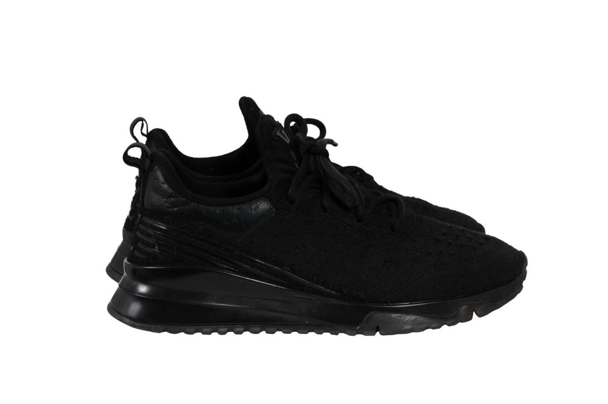 Louis Vuitton Men VNR Sneakers US 9 LV 8 Black Grey Knit Low Louis Vuitton Men VNR Sneakers US 9 LV 8 Black Grey Knit Low