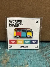 Leen Customs VW Volkswagen Bus Harlequin Loe Show 2024 Pin  #/150 Sold Out VHTF