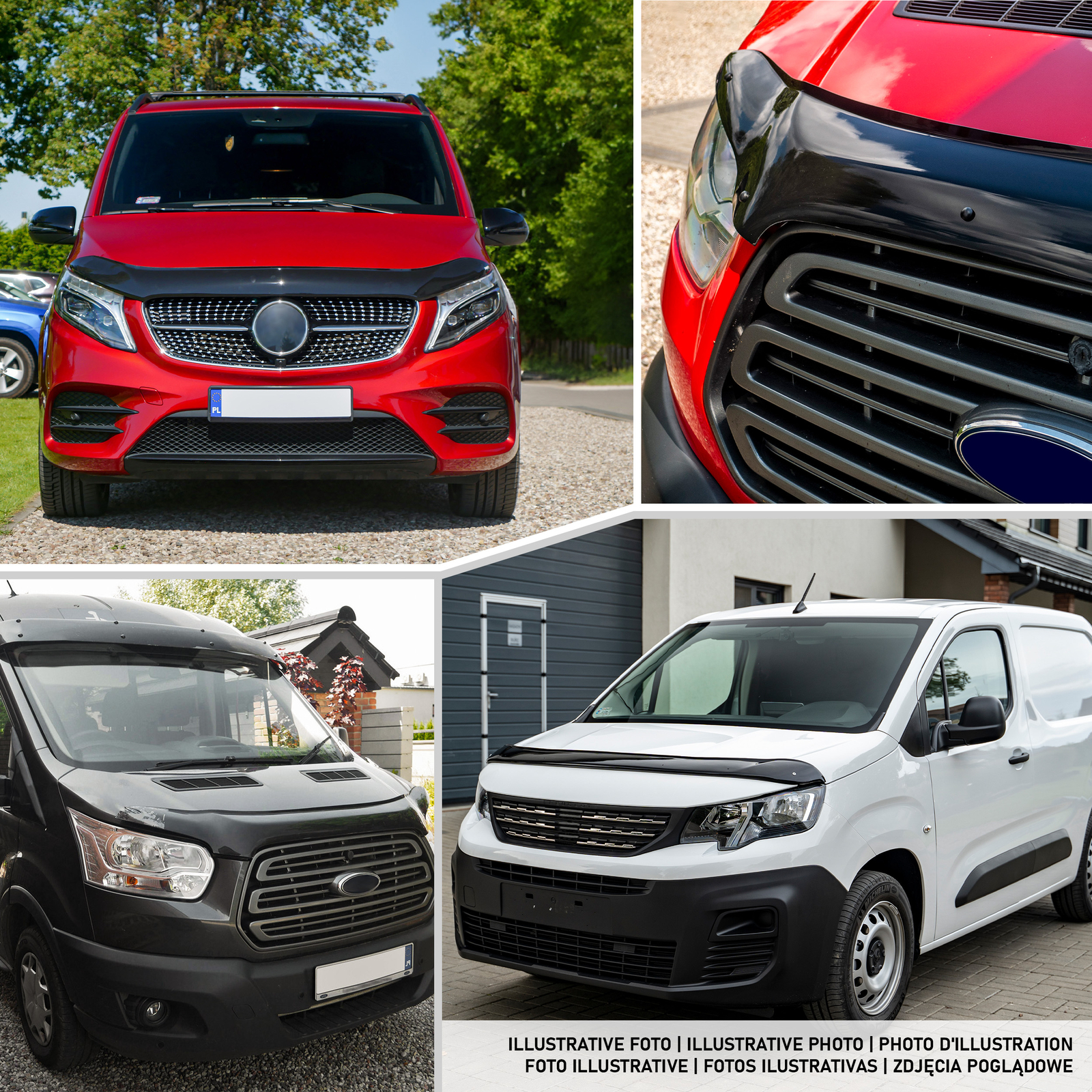 Bra Capot Déflecteur Protection Pour Renault Trafic 2001-2014