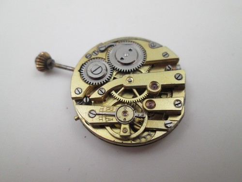 Máquina y esfera reloj de bolsillo. Cuerda remontoir. Dial porcelana. Suiza 1920 - Imagen 5 de 7