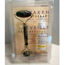 Green Jade Roller Facial Serum Set Citrus Vitamin C Wewell Awaken Aromatherapy