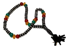 African  Tasbih Muslim Prayer Beads multicolor beads Subha
