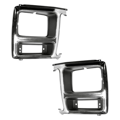 Headlight Bezel Set For Ford F-150 1980-1986 Left OR Passenger Side 630-00335BR