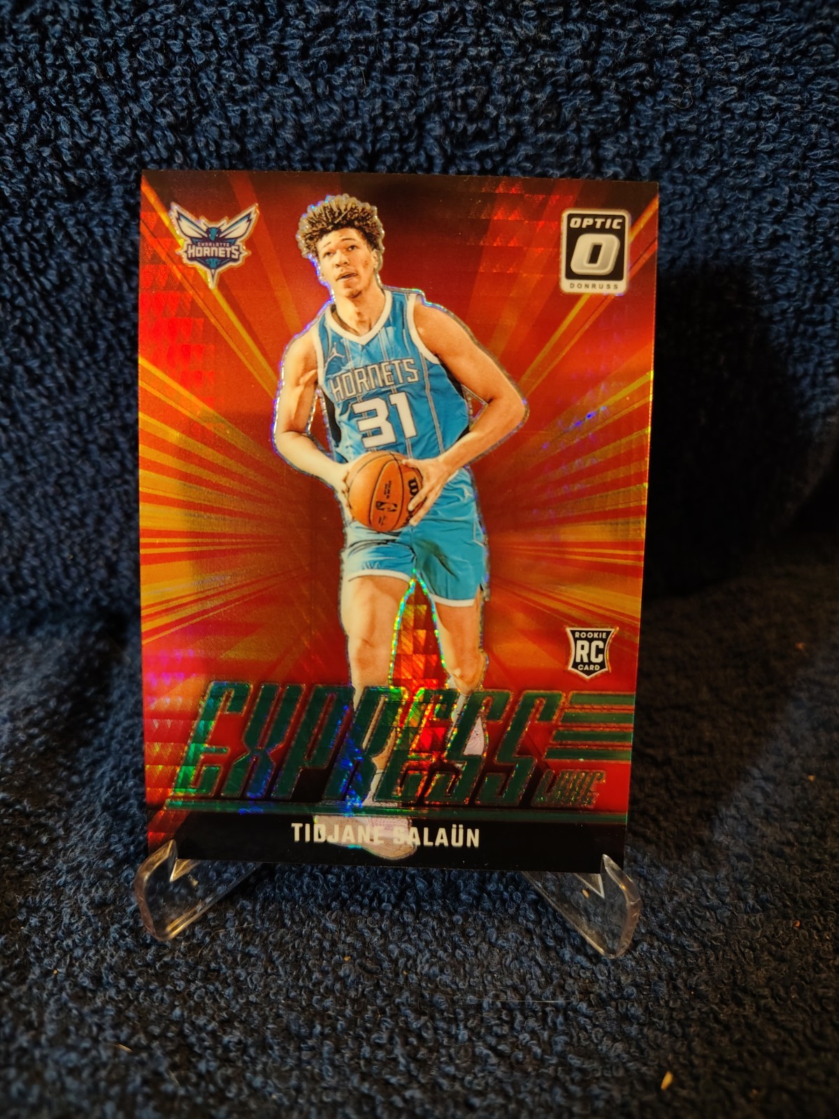 2024-25 Panini Donruss Optic - Express Lane Tidjane Salaun #8 Green Hyper- /249!