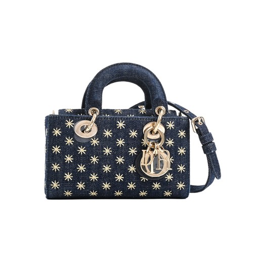 Dior Lady D-Joy Microbag Shoulder Bag / Navy Women