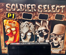 US Seller - Metal Slug 3 SNK Cartridge Neo Geo MVS -relabeled - Tested & working