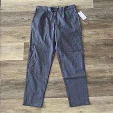 NWT Goodfellow  Co Men's Pleated Trouser Pants Blue/Grey Size 32X32