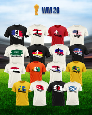 WM 2026 Kinder Team Fan Shirt T-Shirt Trikot Fußball ALLE 48 Nationen!! Trikot