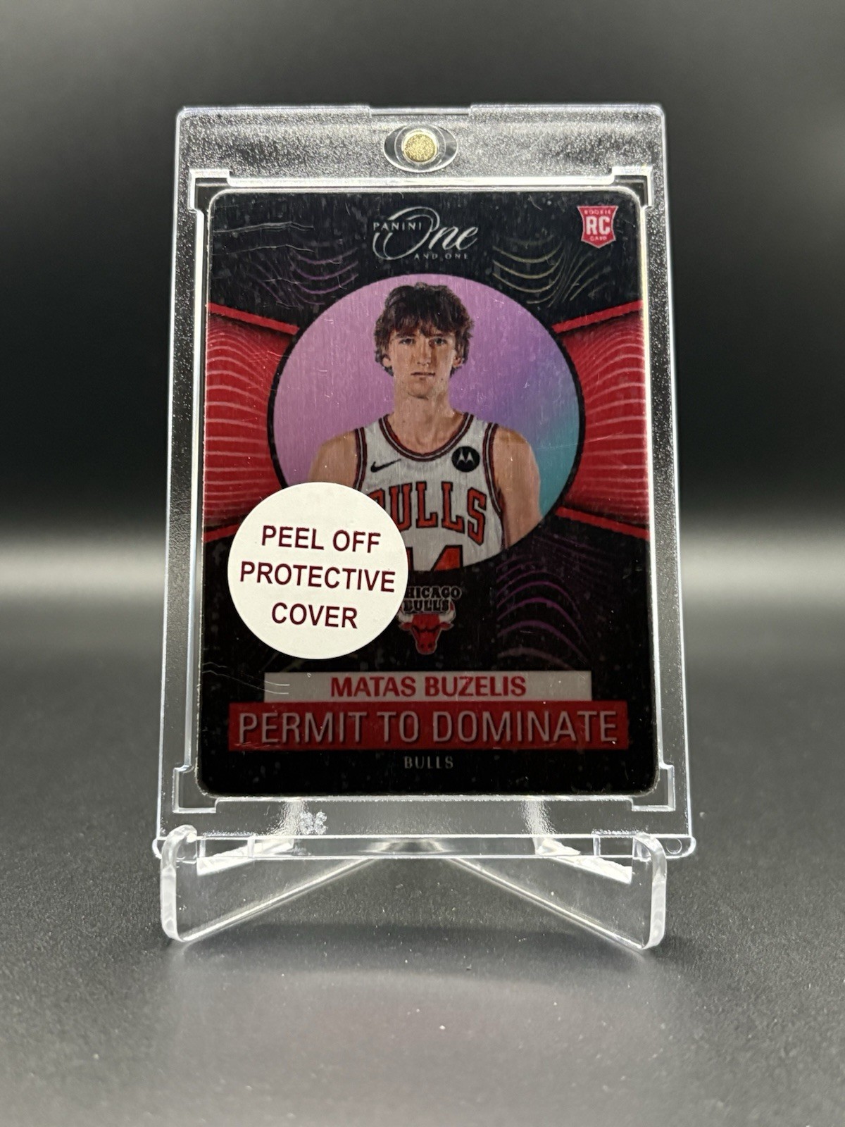 2024-25 Panini One And One Matas Buzelis Permit To Dominate Rookie RC #3 Bulls