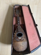 Antique Mandolin with Bowl Back. Needs tlc New Strings Cracked Back Hence Price