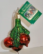 2008 BEETS - OLD WORLD CHRISTMAS GLASS ORNAMENT - NEW W/TAG 28085