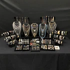 217 pc Antique Vintage Estate Costume Jewelry Some Signed. Lot 689