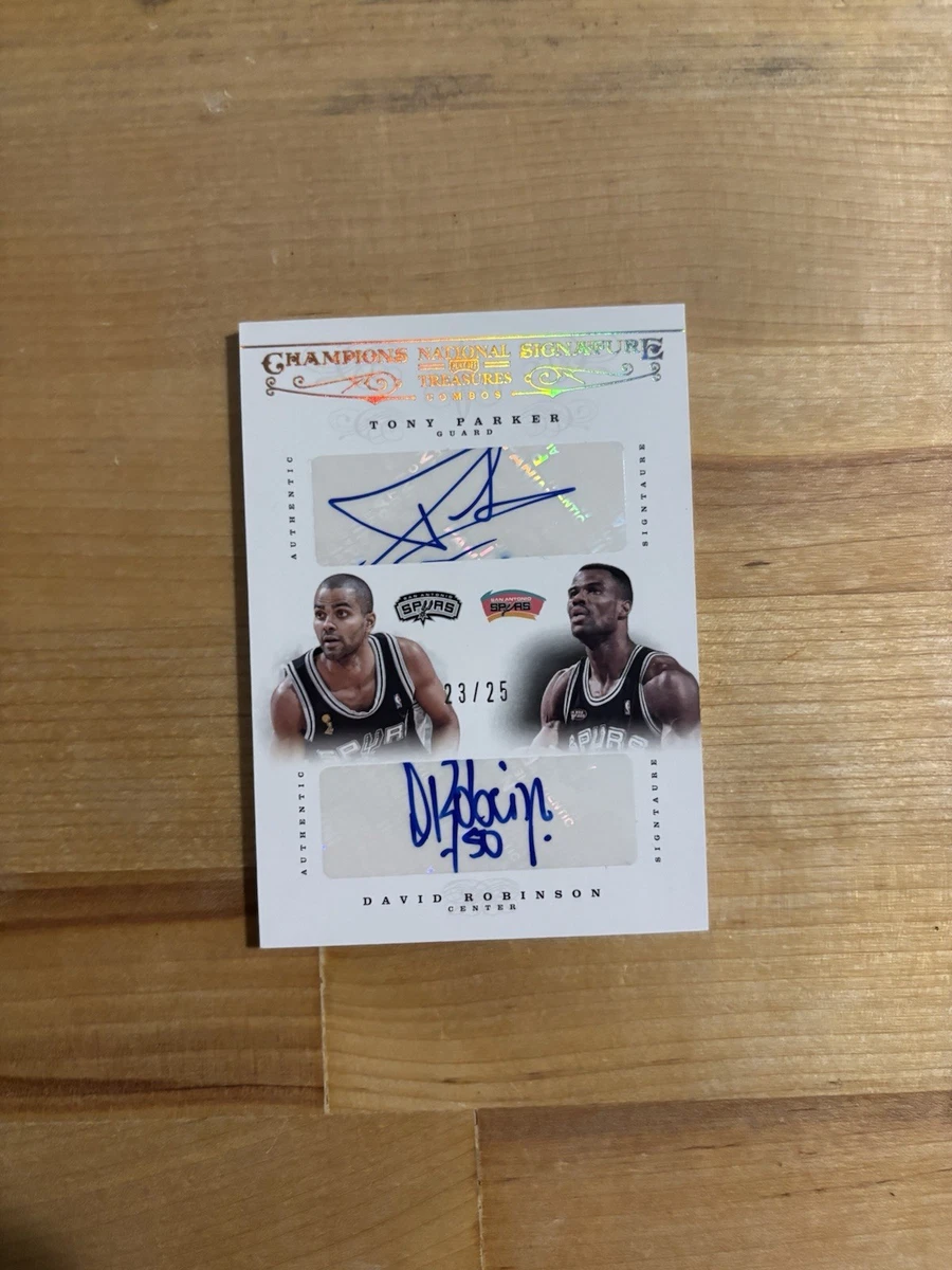 Panini David Robinson Basketball Autographed Sports Trading Cards