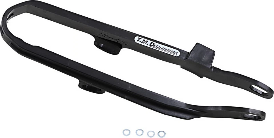 T.M. Deslizador de cadena súper delantero Designworks Dirt Cross - negro DCS-HQV-BK Foto 2 de 4