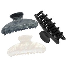 Claw Clips for Women 3Pcs, Acrylic Claw Clips Non-slip, Large Hair Clips for ...
