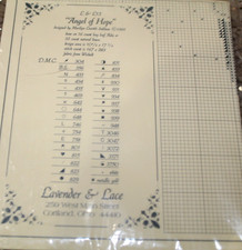 Lavender  Lace ANGEL OF HOPE Counted Cross Stitch Pattern L L 13