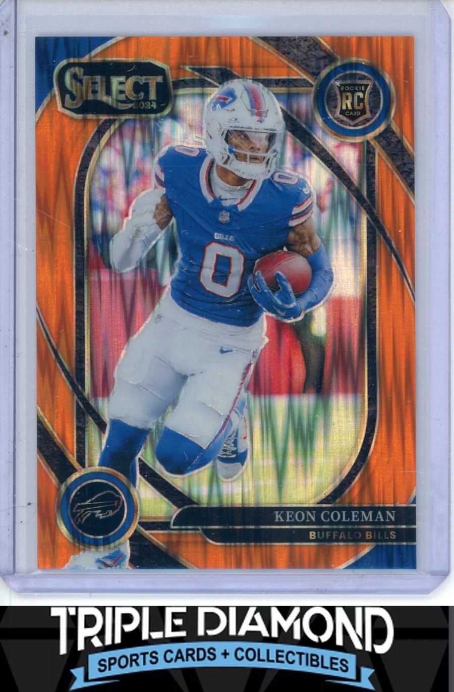 2024 Panini Select Keon Coleman Rookie Club Level Orange Shock #252/399 L167