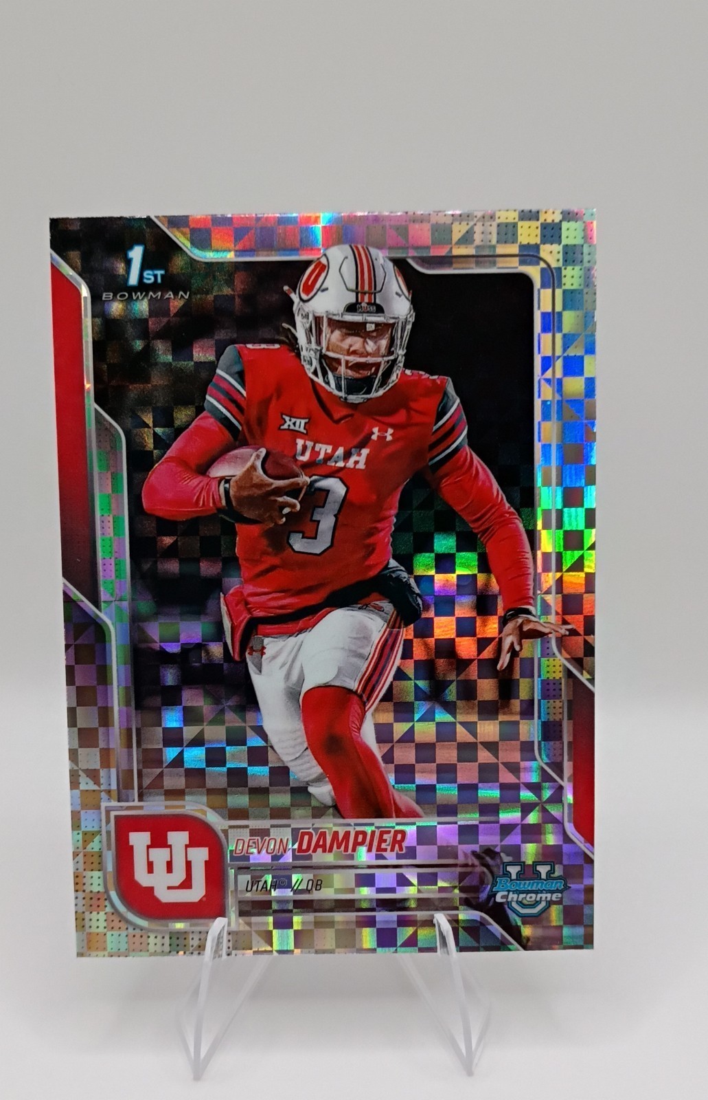2025 Bowman University Chrome - Devon Dampier #3 X-Fractor (RC)