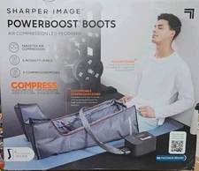 Sharper Image Powerboost Boots Air Compression Electric Leg Massager
