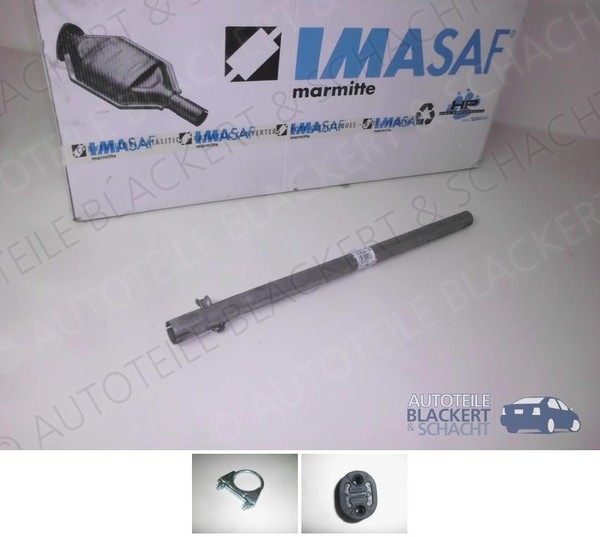 Imasaf Auspuff Mittelrohr+Anbauteile für VW Golf 1+FüR VW Scirocco 1.1 1974-1979-image