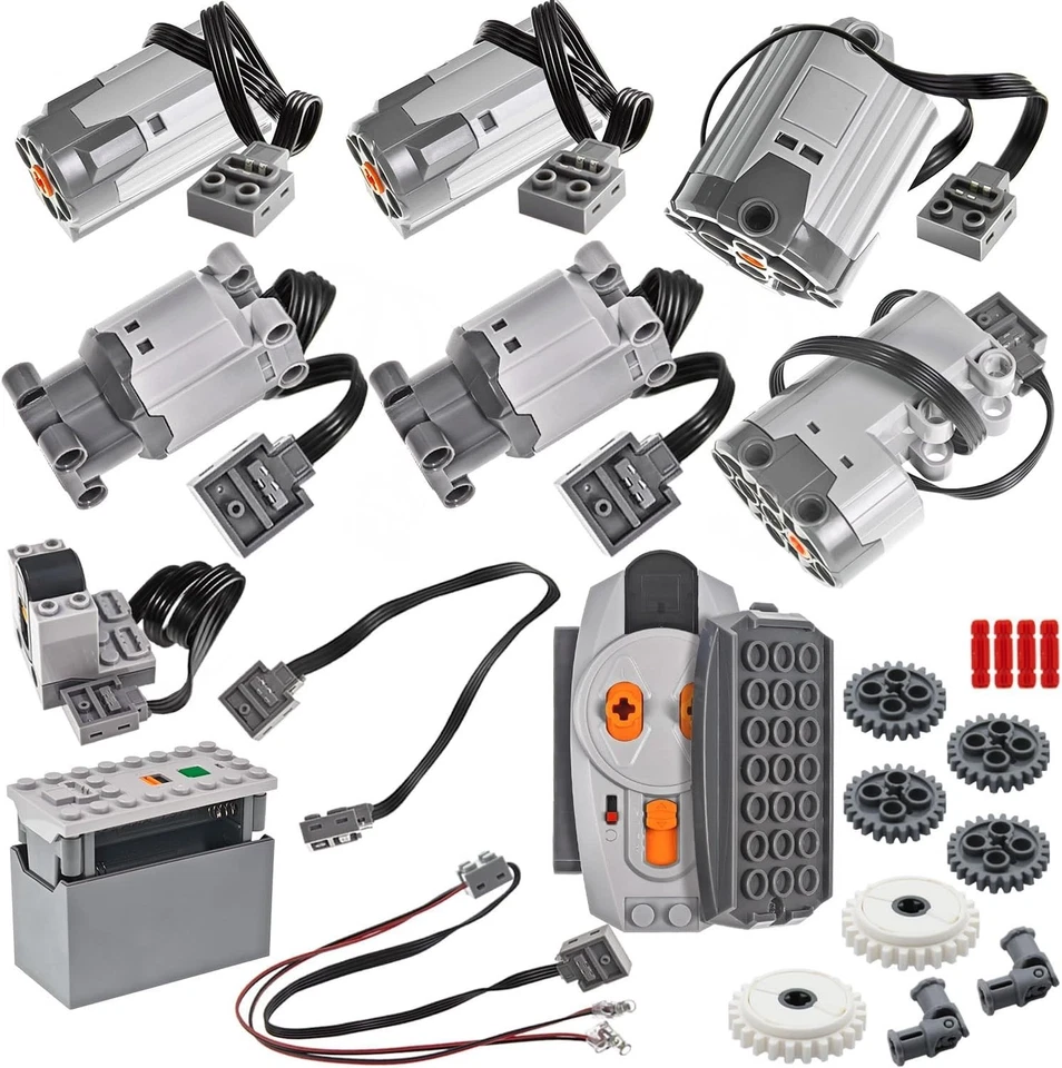 Comprehensive 23-Piece Technic Power Function Set with Motors and Accessories - Image 3 of 4