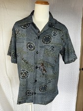 Japanese Kimono Remake Men's aloha shirt SHIPPING FREE