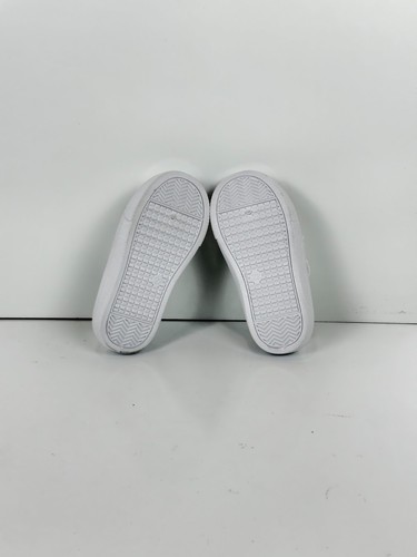 Boy's Girl's Toddlers Canvas Sneakers Slip-On Lightweight Kids White Sneakers, 8 - Picture 6 of 7
