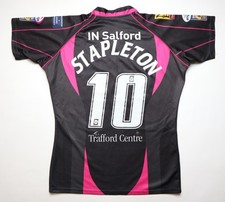 SALFORD CITY REDS 2008/2009 MATCH ISSUE RUGBY SHIRT KIT #10 STAPLETON KOOGA XXL