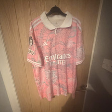 adidas Real Madrid 3rd Shirt Mbapp&eacute; 9 Adults XL Short Sleeve Pink