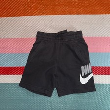 Nike Kids Black Grey Sweat Shorts Boys Size 4