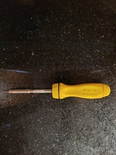 Snap-on Tools Usa Rare Yellow Classic Ratcheting Screwdriver Wbits Ssdmr4a Nice Snap-on Tools Usa Rare Yellow Classic Ratcheting Screwdriver Wbits Ssdmr4a Nice