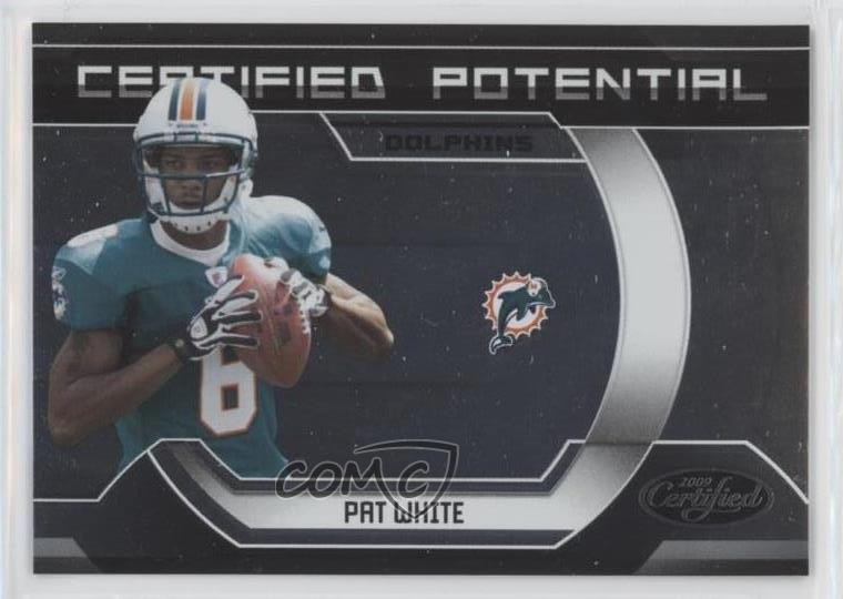 2009 Donruss Certified Potential 359/1000 Pat White #19 Rookie RC 0q0m