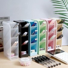 Multi-functional Stationery Storage Box Desk Multi-layer Pen Holder Inclined Cos