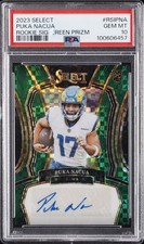 2023 PANINI SELECT ROOKIE SIGNATURES GREEN PUKA NACUA ROOKIE RC 2/5 PSA 10 AUTO