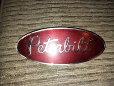 Vintage Oval Peterbilt Truck Oem Nameplate Badge Emblem 8 Logo