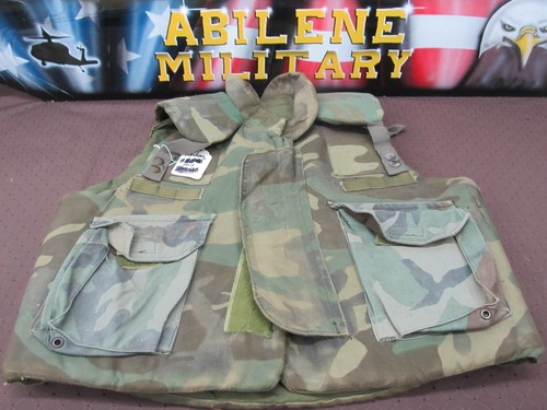 Military Fragmentation Jacket US Military Fragmentation Vest Flak Jacket Woodland Camo Medium 37-41 ...