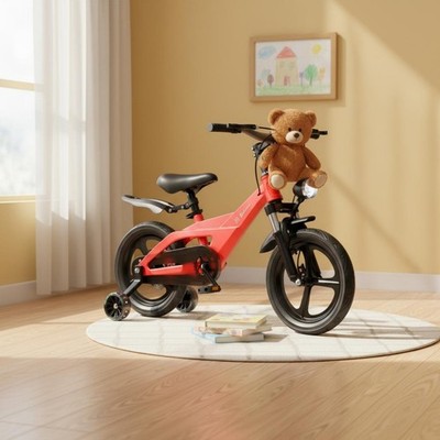 Children's Disc Brake Cycle Anti-Slip Tires Toddler Pedal Bike for Beginners