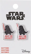 Disney Star Wars Darth Vader Rule the Galaxy! Shank Buttons ~ Set of 2