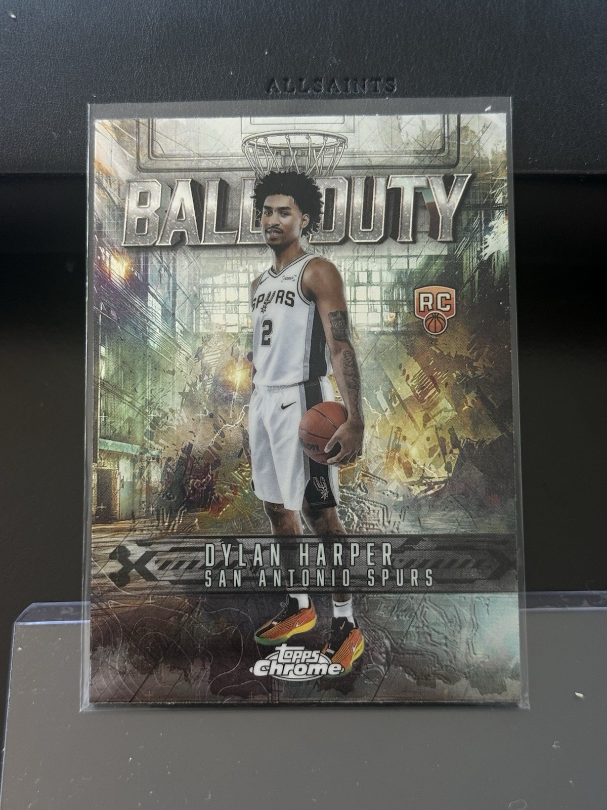 2025-26 Topps Chrome - Dylan Harper #BD-22 (RC) Ball of Duty Spurs